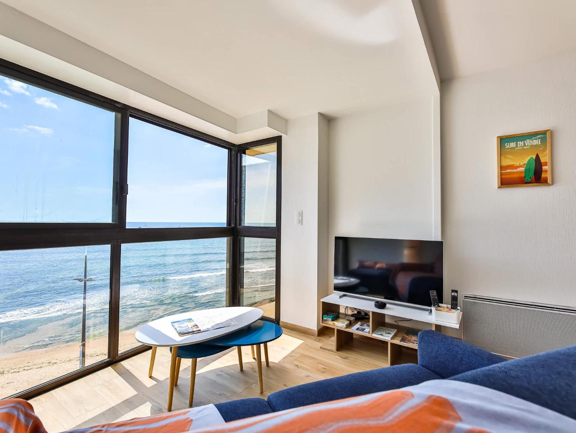 Appartement Au Pied De La Plage, Vue Imprenable Sur La Mer Ле-Сабль-д’Олон Экстерьер фото